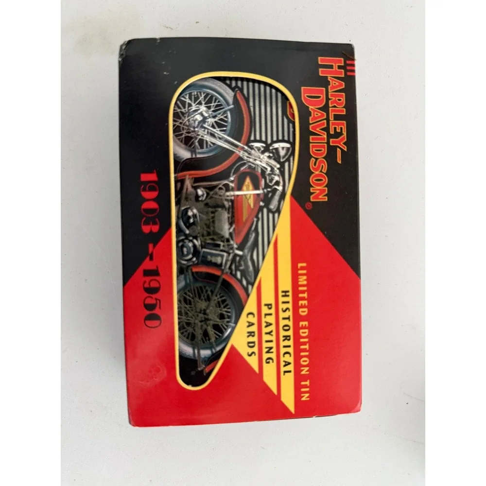 Harley-Davidson Historical Playing Cards Limited Edition Tin 1903-1950 2 Decks